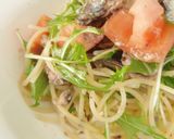 ➏オイルサーディンとトマトの冷製パスタ➏作り方4写真