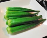 ＊オクラと枝豆の岩塩和え＊作り方1写真