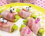 ✿アスパラベーコンマスタード巻き✿作り方3写真