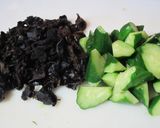 きくらげとキュウリの中華風サラダ作り方1写真