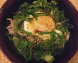 半熟卵で豚肉丼　”甘辛生姜たれ”作り方9写真