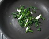 菜の花と桜えびの塩麹パスタ作り方3写真