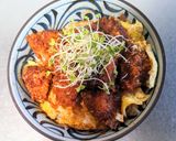 鶏唐揚げの照り焼き卵とじ作り方7写真