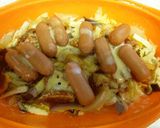 野菜＆ウインナーのケチャップ蒸し作り方4写真