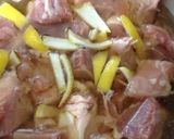 春の彩り、さっぱりほろにが照り焼き♪作り方1写真