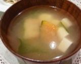 ほっこり♪かぼちゃのお味噌汁作り方7写真