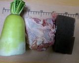 照り大根と鶏肉の簡単煮物作り方1写真