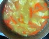 ♡鶏団子と卵のおかず味噌汁♡作り方6写真