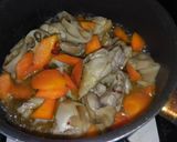 煮物 鶏と蓮根ピリ辛風作り方3写真