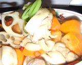 煮物 鶏と蓮根ピリ辛風作り方4写真
