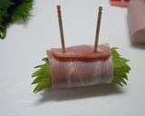 お弁当♡魚肉のベーコン大葉巻き✿作り方2写真