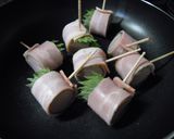 お弁当♡魚肉のベーコン大葉巻き✿作り方4写真