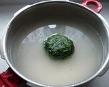 よもぎご飯とくぎ煮のおむすび作り方1写真