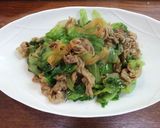 超簡単！レタスと豚肉のオイスター炒め☆作り方4写真