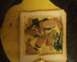 ウインナーとほうれん草の食パンキッシュ作り方5写真