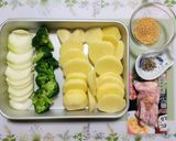 今日の夕飯!ブロッコリージャーマンポテト作り方1写真