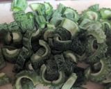 ゴーヤとブロッコリーの茎のチャンプルー作り方2写真
