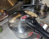 圧力鍋でムチムチ麺の明太バター釜揚げ作り方3写真