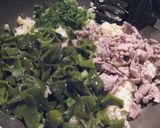 めかぶと豚肉のピリ辛チャーハン作り方8写真