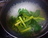 小松菜とシラス干しの豆腐スパゲッティー作り方3写真