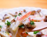 ズワイ蟹とキノコのチーズ焼き作り方6写真