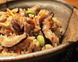 和風だしで簡単＊しめじと枝豆のおこわ作り方8写真