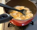 満腹感◎豚と豆腐のトロたまスープ作り方2写真