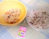 卯の花のリメイク✩栄養満点チーズおにぎり作り方1写真