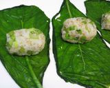 野沢菜の葉っぱ巻きごはん作り方3写真