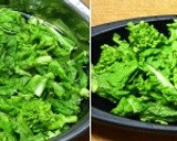 レンジで1分半！菜の花のからし和え作り方2写真