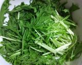 超簡単..丼で..3分..水菜の煮びたし作り方5写真