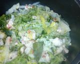 かなるンちの塩麹とエビのクリームパスタ作り方2写真