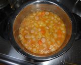 押し麦と実沢山の根菜スープ作り方4写真