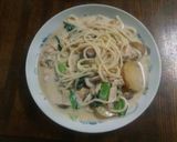 簡単！自称：和風クリームパスタ作り方12写真