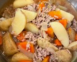 新じゃがいもとひき肉の肉じゃが⭐︎皮付きで作り方7写真
