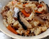 鶏肉と舞茸とゴボウと人参の炊き込みご飯作り方14写真