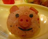 ブタちゃんおにぎり♪作り方6写真