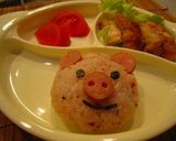 ブタちゃんおにぎり♪作り方7写真