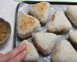 チーズとおかかのみそ焼きパッタンおにぎり作り方5写真
