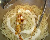 簡単！オイマヨ・スパゲッティー作り方2写真