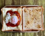 ボロネーゼと温玉チーズのホットサンド作り方3写真