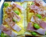 リメイク＊卵焼きとベーコンの和風トースト作り方3写真