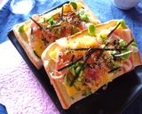 リメイク＊卵焼きとベーコンの和風トースト作り方5写真
