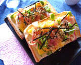 リメイク＊卵焼きとベーコンの和風トースト作り方5写真