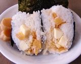 ベビーチーズでカレー風味のおにぎりランチ作り方4写真