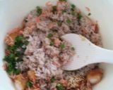 雑穀米えび天焼きおにぎり作り方2写真