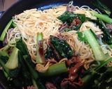 小松菜と牛肉のオイスターソース焼きそば作り方4写真