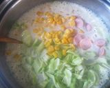 簡単☆キャベツざくざくスープパスタ作り方2写真