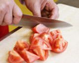 トマトとエビのにんにくパン粉焼き作り方1写真