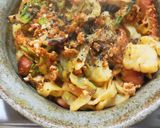 ソーセージとキャベツのトマトソースパスタ作り方11写真